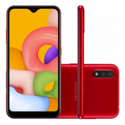 GALAXY A01 DUAL SAMSUNG color rojo